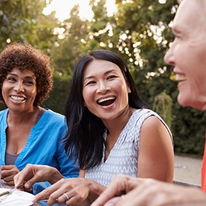 A group of women laughing.